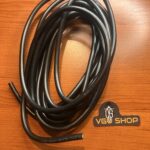 Czarny kabel wysokiego napięcia. Ø=7mm. Silikonowy. Dobra jakość.
